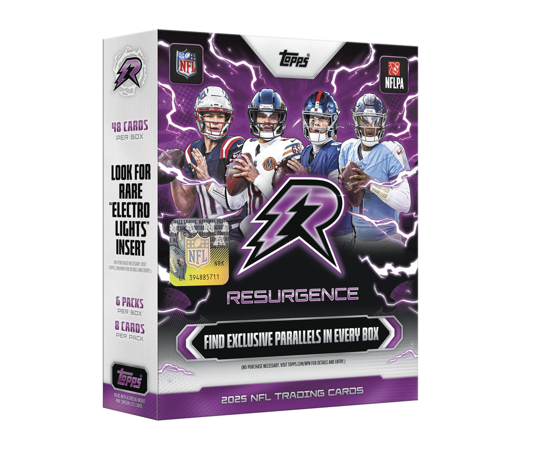 2025 Topps NFL Resurgence Football - Factory Sealed - Mega Box