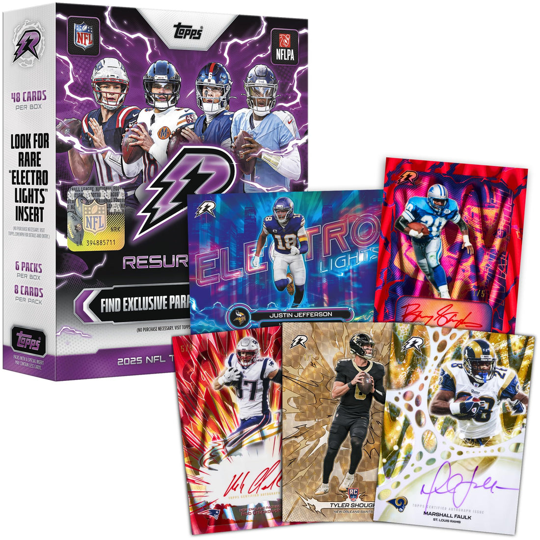 2025 Topps NFL Resurgence Football - Factory Sealed - Mega Box