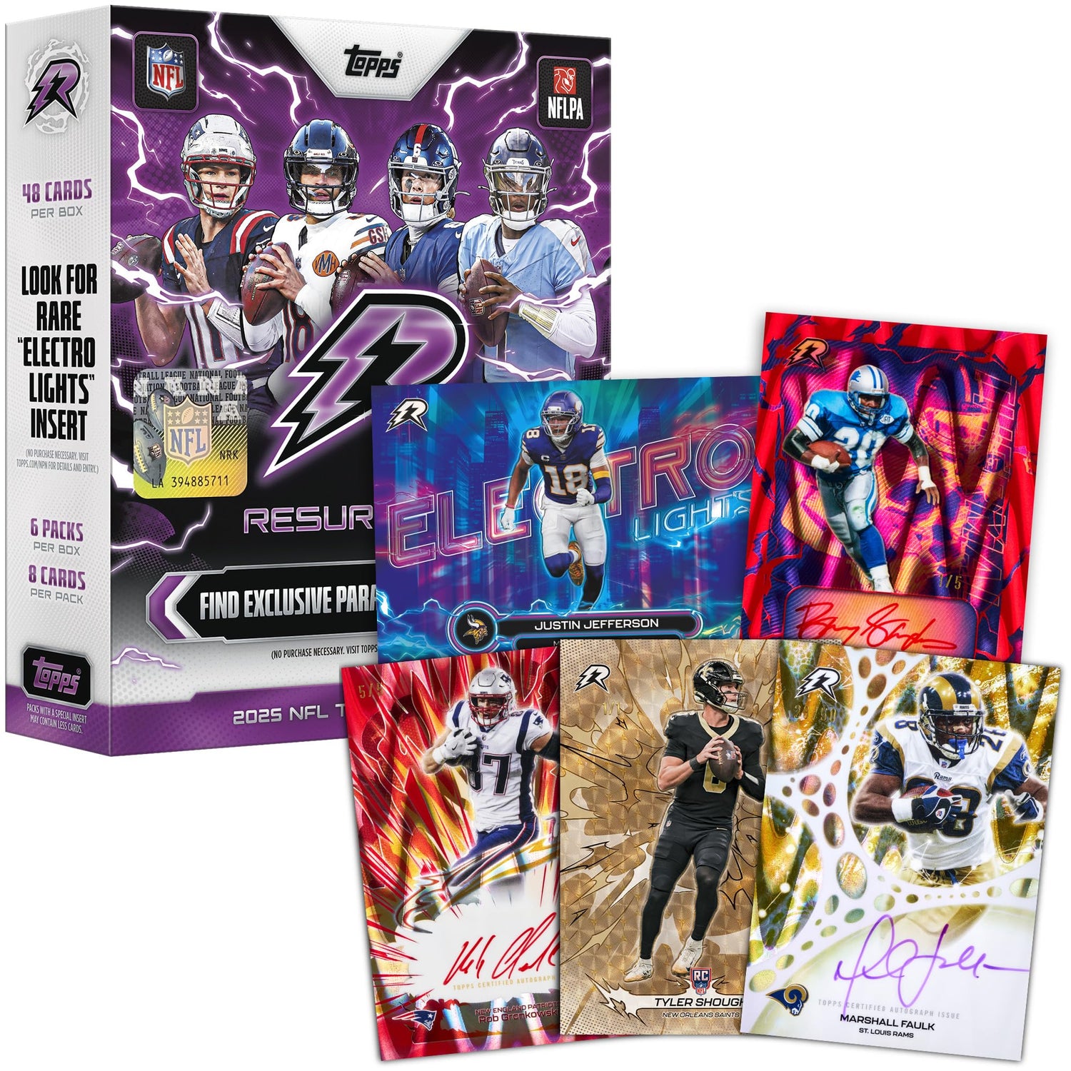 2025 Topps NFL Resurgence Football - Factory Sealed - Mega Box