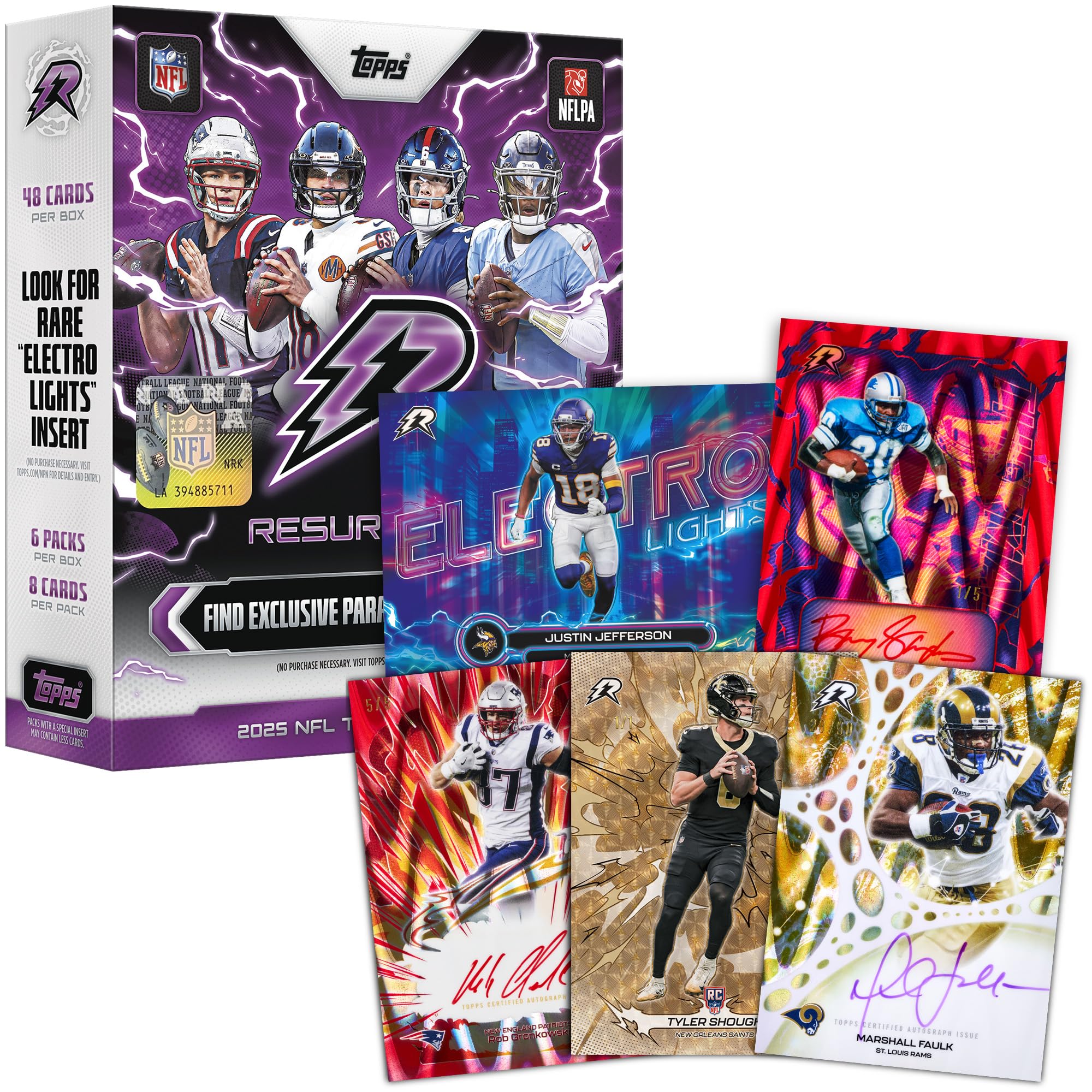 2025 Topps NFL Resurgence Football - Factory Sealed - Mega Box